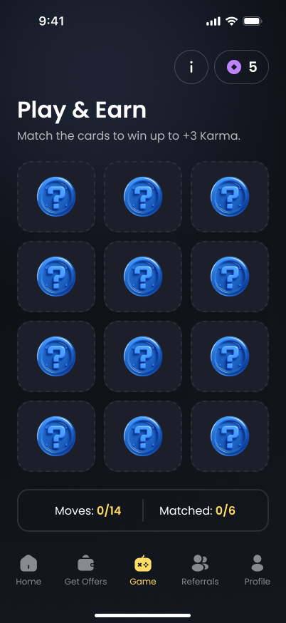 Card game in progress